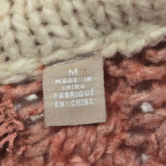 Anthropologie Knitted & Knotted Lilitz boho Long Cardigan Crochet Collar, Size M - Picture 8 of 13